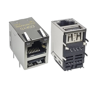 <span class=keywords><strong>Conector</strong></span> Keystone RJ45 Cat6 Blindado de 90 Grados con Acoplador Divisor y <span class=keywords><strong>Conector</strong></span> PCB para Red PoE, 50u - Product Image 1