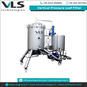 Acero inoxidable AISI 304 Maquinaria de procesamiento de bebidas y vino Equipo de Filtración Industrial Filtro de hoja de presión vertical - Product Image 2