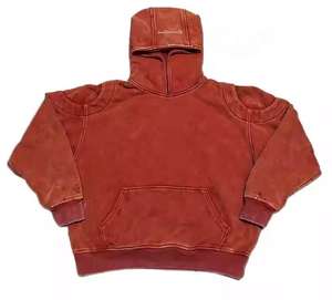 Sudadera con Capucha Vintage de Estilo Desgastado con Lavado Ácido, Tejido Grueso de Felpa Francesa, Antibolitas y Transpirable para Mujer - Product Image 4