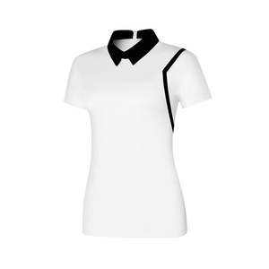 Tennis Sport Stripe Women's Clothing Custom Golf Logo Girls Casual t <b>Shirt</b> Embroidered <b>Zip</b> Ladies T <b>Shirts</b> Women Polo <b>Shirts</b> - Product Image 3