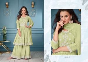 Nueva colección Heavy Rayon Viscos Trabajo apropiado Kurti y fiestas de adultos Heavy Nazmin Dupatta Ropa india y pakistaní - Product Image 5