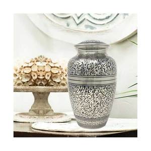 Custom Design Made In India Adult Cremation Urn For Human Ashes Funeral <b>Supplies</b> Aluminium Urn Cremation Manufacturer & Exporter - Product Image 5