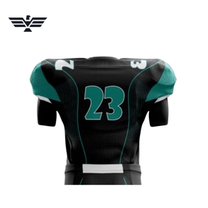 Técnicas impresas de manga corta transpirable conjunto de uniforme de fútbol americano personalizado - Product Image 4