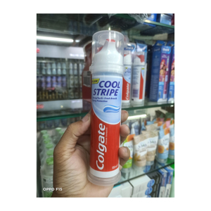 Dentifrice 100 ml Cool Stripe avec pompe, blanchissant et nettoyant en profondeur, ingrédients biologiques pour usage domestique, protection contre les caries - Product Image 5