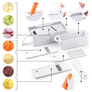 Multi Blades <b>Vegetable</b> Slicer Mandoline, <b>Multifunctional</b> Food Shredder <b>Cutter</b> for Slicing, Shredding, Grating - Product Image 3