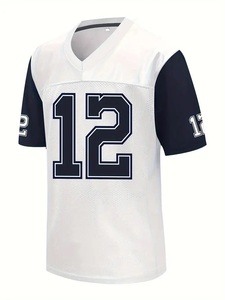 Camiseta de fútbol americano ligera personalizada hecha en poliéster, uniforme de fútbol americano - Product Image 2