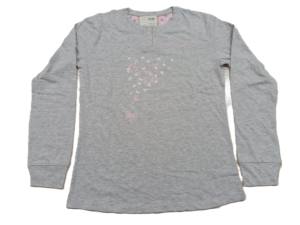 Camiseta con logotipo estampado informal de manga larga personalizada para mujer - Product Image 4