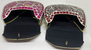 New Style Luxury Genuine Stylish Evening Clutch Bag Ladies Handbags Shoulder Bag Office Purse Lowellcraft.com Glass Metal <b>Frame</b> - Product Image 6
