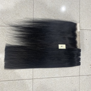 Cabello humano 100% Natural sin procesar, extensión de cabello Frontal de encaje transparente, virgen peruano, HD - Product Image 2
