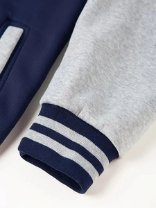 Wholesale High Quality Men's Fashion Varsity <b>Jacket</b> Casual Slim Fit Canvas Waterproof Breathable <b>Baseball</b> <b>Bomber</b> <b>Jacket</b> - Product Image 4