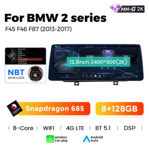 Navifly Snapdragon 685 più recente sistema Android 2K schermo 8 + 256GB di navigazione per auto per <span class=keywords><strong>BMW</strong></span> 2 serie <span class=keywords><strong>F45</strong></span> F46 F87 2013-2019 - Product Image 2