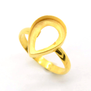 Impresionante impresión 925 plata esterlina 7-30 MM Collet Cup anillos de oro plata sólida anillo de bisel liso encontrar joyería fina - Product Image 2