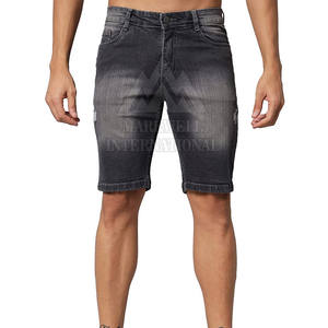 Shorts en jean pour hommes fabriqués au Pakistan, contraste de couleurs, haute qualité, confortables - Product Image 1