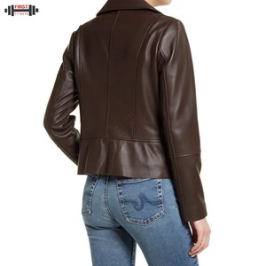 Chaqueta Bomber de Cuero Personalizada para Mujer, Talla Grande, 2025, con Calefacción, Impermeable, Transpirable, con Rayas de Pana, Logotipo Personalizado y Relleno - Product Image 4