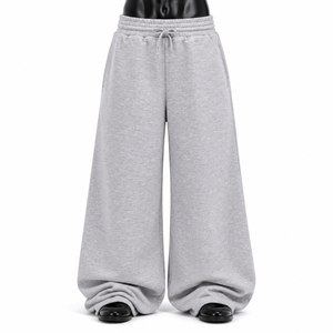 Pantalones Deportivos Anchos para Hombre, Corte Holgado, Cintura Elástica, Estilo Casual, para Descansar o Salir - Product Image 1
