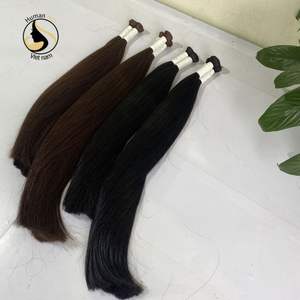 Extension de cheveux humains vierges lisses, 100%, naturels, cuticules alignées, commande en vrac, 20 pièces par lot - Product Image 6