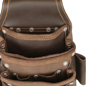 OEM Service Latest Design Leather Tool Bag For Worker 2025 New Arrival Custom Made Genuine Cowhide Leather Tool Bag - Product Image 3