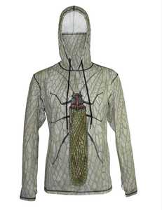 Sweat à capuche de pêche personnalisé avec capuche à manches longues Tissu en polyester léger Propriétés d'évacuation de l'humidité et protection solaire - Product Image 6