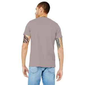 Camiseta de Jersey de algodón 100% de alta calidad para hombres y mujeres Unisex logotipo personalizado manga corta antiarrugas estilo Streetwear camiseta - Product Image 2