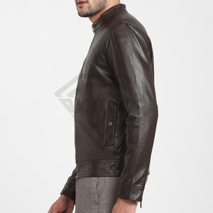 Chaqueta de cuero para hombre de estilo único de calle alta ecológica, entrega rápida, diseño totalmente personalizado, chaqueta de cuero cálida para invierno - Product Image 2