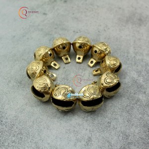 Mini campanas de Navidad doradas surtidas de diseño de lujo para árbol de Navidad decoración de pared del hogar fiestas festivas en decoración de Hotel Resort - Product Image 2