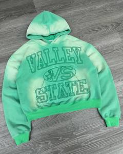 Vente en gros de sweatshirts à capuche personnalisés grande taille pour hommes, sweatshirts surdimensionnés à broderie, poids lourd, lavage à l'acide 500 GSM, sweatshirts à capuche pour hommes - Product Image 4