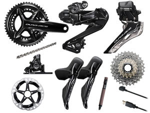Grupo completo Shimano XX SL 2025 duradero A C E Di2 R9200 R9250 2x12 velocidades AXS T-Type D1 con plato y desviador trasero para bicicleta - Product Image 2
