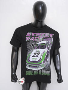 100% coton microfibre vente en gros mode haute qualité confortable vêtements de rue avec impression photo personnalisée couleur noire t-shirts pour hommes - Product Image 3