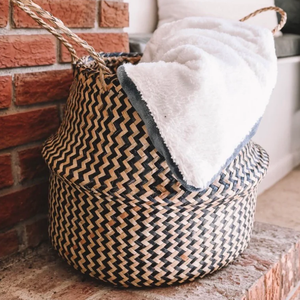 Cestas de almacenamiento de algas marinas tejidas a mano Artesanía multifunción ecológica transpirable OEM/ODM Color personalizado hecho Vietnam - Product Image 2