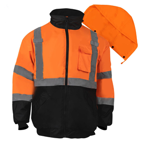 Best Quality Hot Selling <b>Security</b> Customized Material Jacket OEM ODM Services High Manufacture Safety Work Jackets - Product Image 4