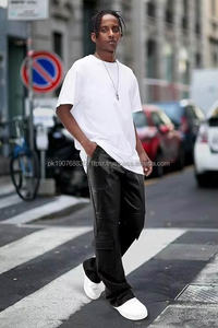 Última Novedad, Pantalones de Cuero Vacuno para Hombre, Hechos en Fábrica, Venta al por Mayor, Pantalones de Cuero de la Mejor Calidad para Hombre - Product Image 3