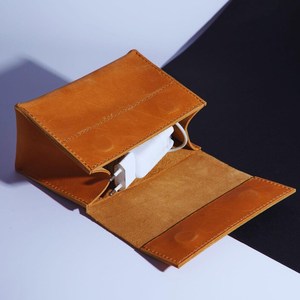 Bolsa de Viaje Organizadora de Cables de Cuero Compacta de Lujo, Impermeable y Resistente a Golpes para Uso Diario, para Cargadores USB, Auriculares y Cables, Proveedor OEM - Product Image 1