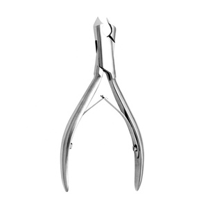 Alicates profesionales para cortar uñas, de media hoja, 14 cm, 17 mm, corte preciso, para podología, cortaúñas de acero inoxidable esterilizable - Product Image 4