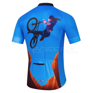 Maillot de cyclisme pour homme avec fermeture éclair intégrale, vêtements de vélo, maillot de cyclisme unique, maillot de cyclisme professionnel vierge - Product Image 2
