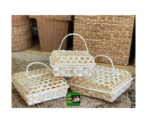 Prix de gros Plateau de boîte cadeau en bambou du Vietnam: fabriqué à la main pour les mariages, les festivals, le nouvel an Design personnalisé avec de nombreuses tailles - Product Image 1