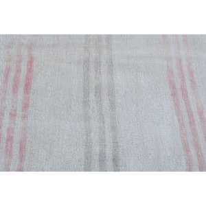 Alfombra vintage de 4.6x8.5 pies, alfombra con diseño de plantas y árboles blancos, de lana - Product Image 5