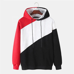 Sweat à capuche en molleton brodé à carreaux pour hommes, impression de logo personnalisé de haute qualité, nouveau design d'hiver pour les jeunes, vente à chaud - Product Image 2