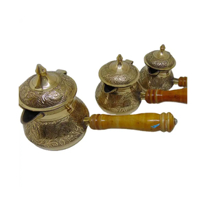 Good Quality Engraving Brass <b>Turkish</b> <b>Tea</b> Pot 3 Pcs <b>Set</b> Available at Affordable Price - Product Image 1