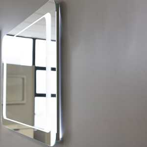 Reversible 80x60 Sandblasted Backlit LED <b>Mirror</b> - Product Image 2