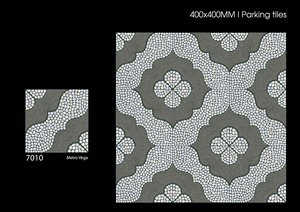 Carreaux de porcelaine d'extérieur beige de conception rustique d'épaisseur de 12mm 400X400 Carreaux de pavé antidérapants pour le stationnement d'allée - Product Image 3