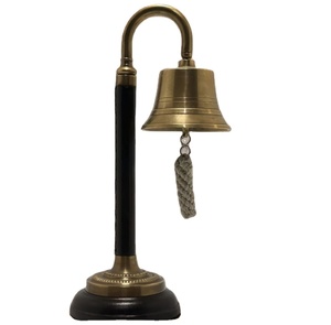 Antique Solid Brass Table Ship <b>Bell</b> Vintage Pub <b>School</b> Door Wall Mounted Bracket Christmas Gifts Coustmized Brass Hanging Ship - Product Image 1