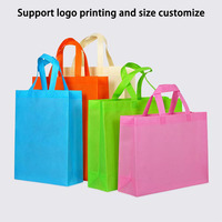 Sac promotionnel recyclable noir réutilisable en non-tissé, sac de courses pour supermarché, sacs fourre-tout en PP non-tissé avec logo imprimé personnalisé