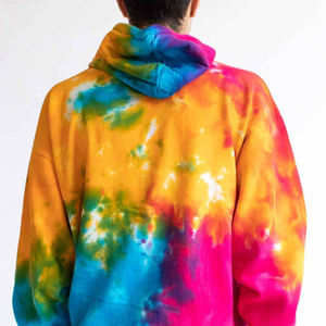 High Quality Breathable Eco-Friendly Oversized Pullover Hoodie with Front Custom Design <b>Tie</b> Dye Pocket - Product Image 5