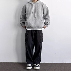 Vente en gros 100% coton coupe régulière pulls à capuche avec cordon de serrage à capuche hommes écologique séchage rapide broderie personnalisée imprimée - Product Image 1