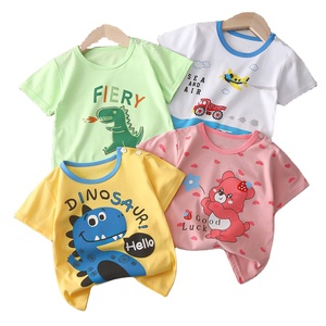 Wholesale Summer New Style Quick Dry Feature Boys Short-Sleeved <b>T</b>-<b>shirts</b> with Customized Logo Casual O-Neck <b>Toddlers</b> For kids - Product Image 4