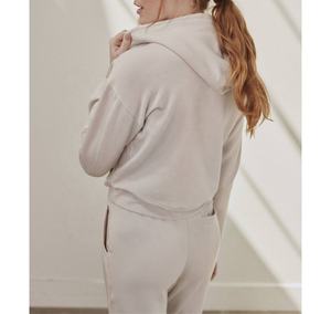 Tops Deportivos Cortos con Capucha para Gimnasio, Estilo Holgado, con Malla y Parches, para Mujer - Product Image 3