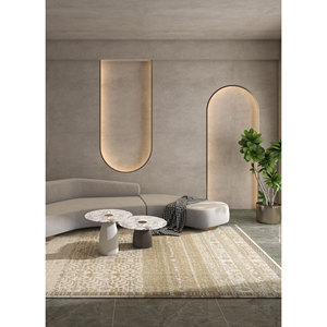 พรมขนสัตว์ถักมือ Erbe สีเบจและสีน้ำตาลลายดอกไม้สไตล์โบโฮสำหรับห้องนั่งเล่น ห้องโถง ขนาด 9x12 ฟุต รูปทรงสี่เหลี่ยมผืนผ้า สำหรับวัยรุ่น-GS-1017 - Product Image 5