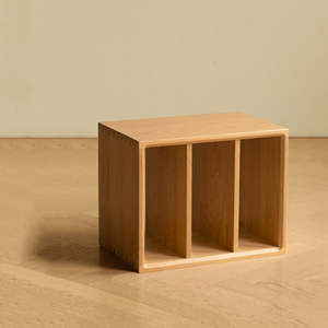 MODULAR MODERN ACACIA WOOD STORAGE BOX STACKABLE <b>WOODEN</b> STORAGE ORGANIZER <b>CRATE</b> FOR HOME & OFFICE 0013 - 06 - Product Image 3