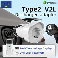 Adaptateur EV Type 2 Qiaoyi avec écran, prise EU, 3,5 kW, décharge V2L, nouveau 16A pour MG/Hyundai/Kia/BYD/Geely/Smart
