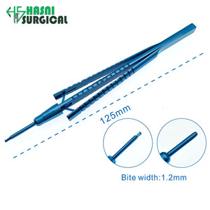 Pinza de Trabeculectomía, Acero Inoxidable, Mordida Recta, Ancho de 0.8 mm, Aprobado por CE e ISO, Instrumentos Quirúrgicos Oftálmicos - Product Image 3